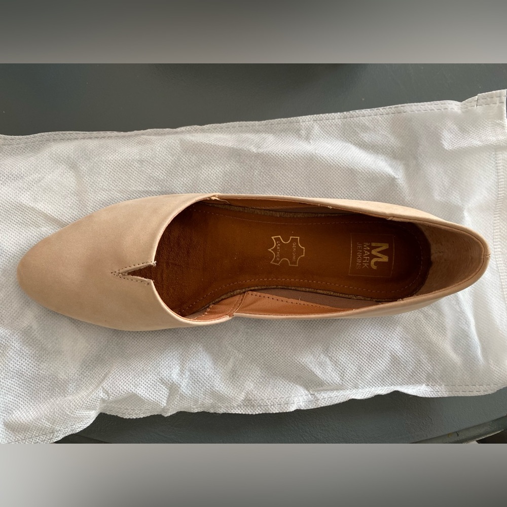 Mark Jenkins Beige Nubuck Leather Boost Mule